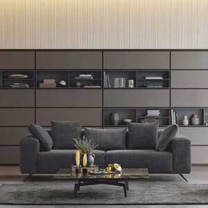 Casa Padrino Luxus Sofa Schwarz 229 cm - Luxus Wohnzimmer & Hotel M�bel