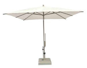 Casa Padrino Luxus Sonnenschirm Champagne / Beige - Runder Gartenschirm mit Aluminium Mast und Polyacryl Bezug - Durchmesser 300 cm