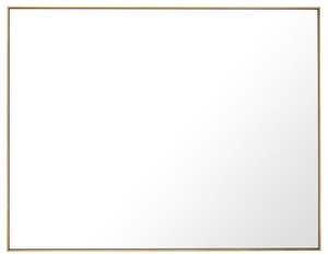 Casa Padrino Luxus Spiegel / Wandspiegel Messingfarben 180 x H. 140 cm - Garderobenspiegel - Wohnzimmer Spiegel - Luxus Qualit�t