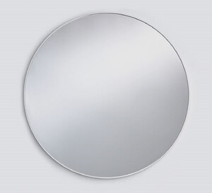Casa Padrino Luxus Spiegel Wei  85 cm - Runder Wandspiegel mit Metallrahmen - Garderoben Spiegel - Schlafzimmer Spiegel - Luxus Mbel