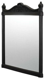 Casa Padrino Jugendstil Wandspiegel 55,3 x 3,7 x H. 75 cm - Verschiedene Farben - Eleganter Aluminium Badezimmerspiegel - Badspiegel - Barock & Jugendstil Badezimmer Accessoires