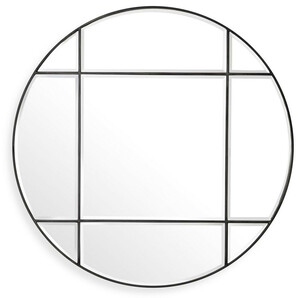 Casa Padrino Luxus Spiegel Bronzefarben  110 cm - Runder Wandspiegel - Wohnzimmer Spiegel - Garderoben Spiegel - Luxus Qualit�t