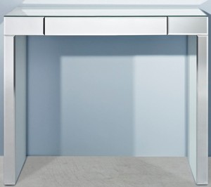 Casa Padrino Luxus Spiegelglas Konsole 100 x 30 x H. 83 cm - Konsolentisch mit Schublade - Luxus M�bel