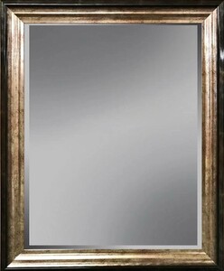 Casa Padrino Luxus Standspiegel Schwarz / Champagnerfarben 70 x 5 x H. 170 cm - Ganzk�rperspiegel