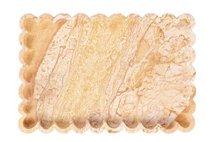 Casa Padrino Luxus Tablett Mehrfarbig 30 x 20 x H. 4 cm - Rechteckiges Tablett Petal aus hochwertigem Sandstein - Luxus Deko Accessoires