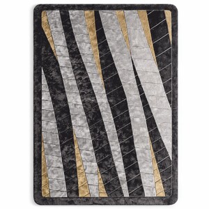 Casa Padrino Luxus Teppich Grau / Beige - Rechteckiger Wollteppich - Verschiedene Gr��en