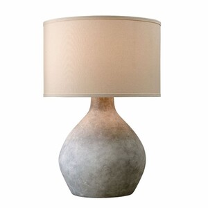 Casa Padrino Luxus Tischleuchte Grau / Cremewei� H. 68,6 cm - Luxus Leuchten