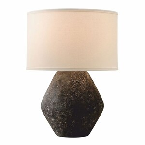 Casa Padrino Luxus Tischleuchte Schwarz / Cremewei� H. 58,5 cm - Luxus Leuchten