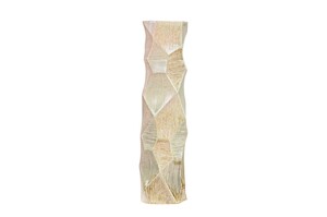 Casa Padrino Luxus Vase  14 x H. 55 cm - Hohe schlanke Vase Abstract aus Steingut mit Dekor in Pastellt�nen - Luxus Deko Accessoires