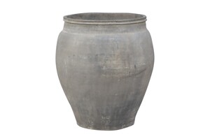 Casa Padrino Luxus Vase 50 x 50 x H. 60 cm - Gro�e Terrakotta Vase im rustikalen Antik-Look - Luxus Deko Accessoires