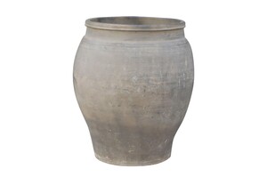 Casa Padrino Luxus Vase 50 x 50 x H. 61 cm - Gro�e Terrakotta Vase im rustikalen Antik-Look - Luxus Deko Accessoires