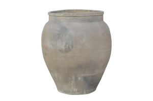 Casa Padrino Luxus Vase 50 x 50 x H. 61 cm - Gro�e Terrakotta Vase im rustikalen Antik-Look - Luxus Deko Accessoires