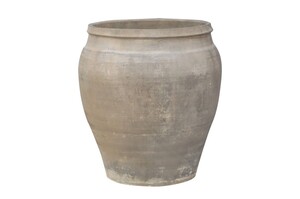 Casa Padrino Luxus Vase 52 x 52 x H. 59 cm - Gro�e Terrakotta Vase im rustikalen Antik-Look - Luxus Deko Accessoires
