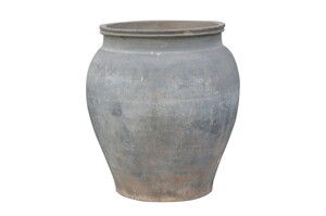 Casa Padrino Luxus Vase 52 x 52 x H. 60 cm - Gro�e Terrakotta Vase im rustikalen Antik-Look - Luxus Deko Accessoires