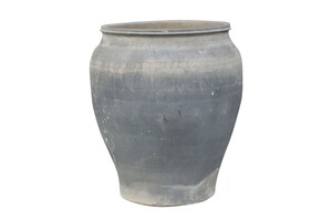 Casa Padrino Luxus Vase 52 x 52 x H. 62 cm - Gro�e Terrakotta Vase im rustikalen Antik-Look - Luxus Deko Accessoires
