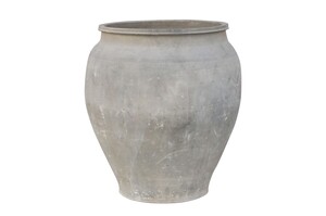 Casa Padrino Luxus Vase 54 x 54 x H. 62 cm - Gro�e Terrakotta Vase im rustikalen Antik-Look - Luxus Deko Accessoires