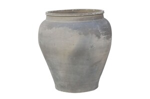 Casa Padrino Luxus Vase 55 x 55 x H. 60 cm - Gro�e Terrakotta Vase im rustikalen Antik-Look - Luxus Deko Accessoires