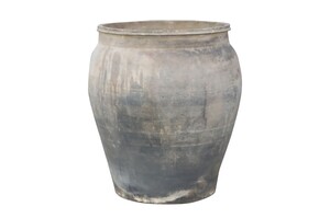 Casa Padrino Luxus Vase 55 x 55 x H. 62 cm - Gro�e Terrakotta Vase im rustikalen Antik-Look - Luxus Deko Accessoires