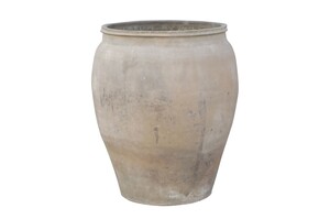 Casa Padrino Luxus Vase Terrakottafarben 48 x 48 x H. 61 cm - Gro�e Bodenvase aus Terrakotta im Stil alter Tongef��e - Luxus Deko Accessoires