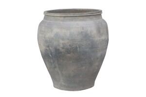 Casa Padrino Luxus Vase Terrakottafarben 53 x 53 x H. 62 cm - Gro�e Bodenvase aus Terrakotta im Stil alter Tongef��e - Luxus Deko Accessoires