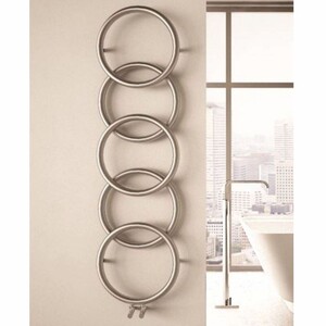 Casa Padrino Luxus Edelstahl Wandheizung Silber H. 147 cm - Luxus Wandheizk�rper