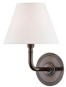 Casa Padrino Luxus Wandleuchte Bronze / Wei� 20,3 x 24,1 x H. 28,6 cm - Hotel & Restaurant Wandlampe