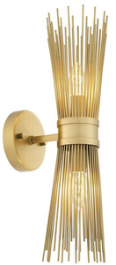 Casa Padrino Designer Wandleuchte Antik Messing 12 x 19 x H. 47 cm - Designer Lampe - Luxus Qualit�t