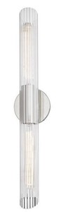 Casa Padrino Luxus Wandleuchte Silber 12,1 x 8,9 x H. 62,9 cm - Wohnzimmer Wandlampe