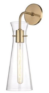 Casa Padrino Luxus Wandleuchte Antik Messingfarben 14 x 19,1 x H. 47 cm - Hotel & Restaurant Lampe