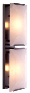 Casa Padrino Luxus Wandleuchte Bronze / Alabaster 16 x 13 x H. 51,5 cm - Wandlampe mit Alabaster Lampenschirmen - Luxus Leuchten - Luxus Qualit�t