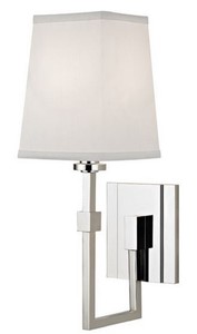 Casa Padrino Luxus Wandleuchte Silber / Wei� 13,3 x 19,1 x H. 38,7 cm - Wandlampe mit Lampenschirm