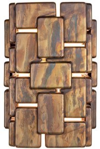 Casa Padrino Designer Wandleuchte oxidiertes Messing 25 x 21 x H. 36 cm - Luxus Kollektion