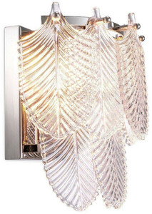 Casa Padrino Luxus Wandleuchte Silber 27,5 x 17 x H. 26 cm - Edle Hotel & Restaurant Wandlampe - Luxus Qualit�t