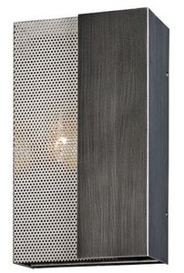 Casa Padrino Luxus Wandleuchte Graphit / Silber 17,8 x 10,2 x H. 30,5 cm - Hotel & Restaurant Lampe