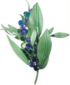 Casa Padrino Luxus LED Wandleuchte mit Swarovski Kristallglas Gr�n / Mehrfarbig  24 x 13 x H. 27 cm - Wohnzimmer Wandleuchte - Hotel Wandleuchte - Luxus Kollektion