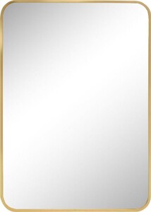 Casa Padrino Luxus Wandspiegel Gold 50 x 3 x H. 70 cm - Rechteckiger Spiegel mit schmalem Rahmen