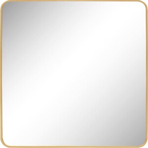 Casa Padrino Luxus Wandspiegel Gold 60 x 3 x H. 60 cm - Quadratischer Spiegel mit schmalem Rahmen