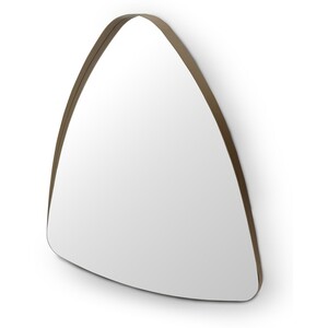Casa Padrino Luxus Wandspiegel Messing / Grau 65 x 65 x H. 8 cm - Wandspiegel mit Spiegelglas - Moderne Wohnzimmer M�bel - Luxus Qualit�t
