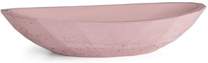 Casa Padrino Luxus Waschbecken Schale Rosa 60,9 x 29,7 x H. 11,9 cm - Handgefertigtes Beton Waschbecken - Badezimmer Accessoires - Luxus Badezimmer Zubehr