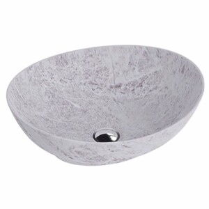 Casa Padrino Luxus Waschbecken Schale Grau 41,5 cm - Badezimmer Accessoires