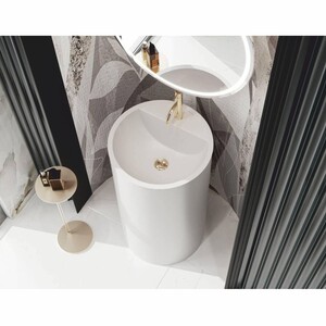 Casa Padrino Luxus Standwaschbecken Wei�  46 x H. 88 cm - Badezimmer Accessoires