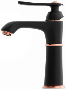 Casa Padrino Luxus Waschtischarmatur H. 21,5 cm - Verschiedene Farben - Einhebelmischer mit Kristallglas - Luxus Badezimmer Accessoires