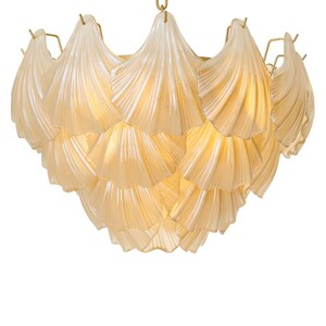 Casa Padrino Luxus Kronleuchter Champagnerfarben / Antik Messing  60 x H. 42 cm