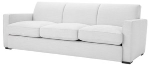 Casa Padrino Luxus Wohnzimmer Sofa Wei / Schwarz 229 x 94 x H. 82 cm - Luxus Wohnzimmer Mbel