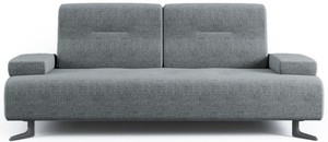 Casa Padrino Luxus Sofa mit verstellbaren R�ckenlehnen Grau - Verschiedene Gr��en - Modernes Wohnzimmer Sofa - Luxus M�bel