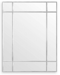 Casa Padrino Luxus Wandspiegel Silber 140 x 4 x H. 180 cm - Wohnzimmer Spiegel - Schlafzimmer Spiegel - Garderoben Spiegel - Luxus M�bel