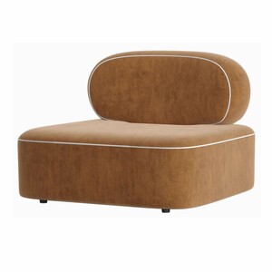 Casa Padrino Luxus Wohnzimmer & Hotel Sessel Braun / Wei� 95 x 95 x H. 71 cm - Luxus M�bel