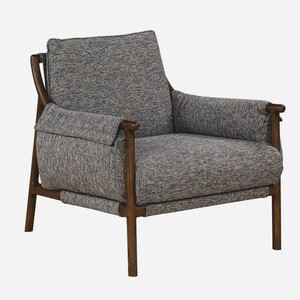 Casa Padrino Luxus Wohnzimmer & Hotel Sessel Grau / Braun 85 cm - Luxus M�bel