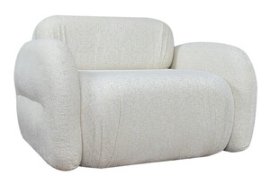 Casa Padrino Luxus Wohnzimmer & Hotel Sessel Wei� 110 x 95 x H. 73 cm - Luxus M�bel