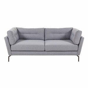 Casa Padrino Luxus Wohzimmer Sofa Grau / Schwarz 220 cm - Wohnzimmer M�bel